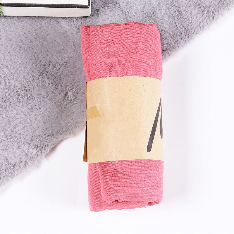 Écharpe de de Styliste pour Femme, Foulard de Créateur en Coton, Convient comme Hijab, Châle, Pashmina et Paréo de Plage, Bandana à Porter Autour du Cou, Modèle Noir pour Homme: Dark Pink