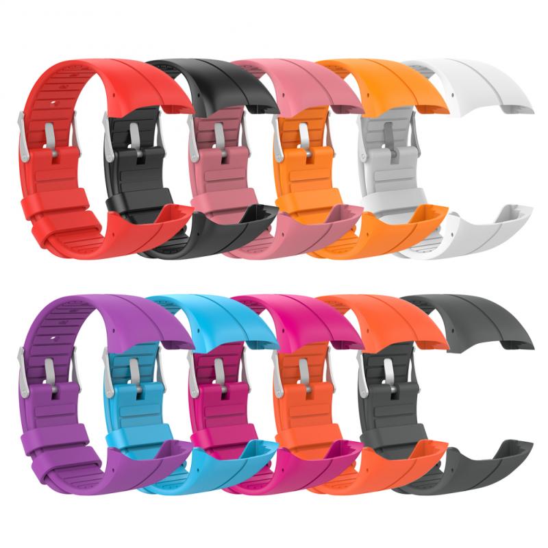 vhbw cinturino di ricambio in TPE compatibile con Polar M400, M430 smartwatch - 9.0cm + 12.2 cm, rosso