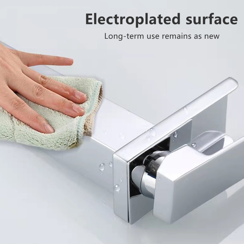 Badkamer Wastafel Kraan Waterval Badrandcombinaties Koud En Warm Water Mengkraan Messing Chroom Vanity Vessel Wastafel Kraan