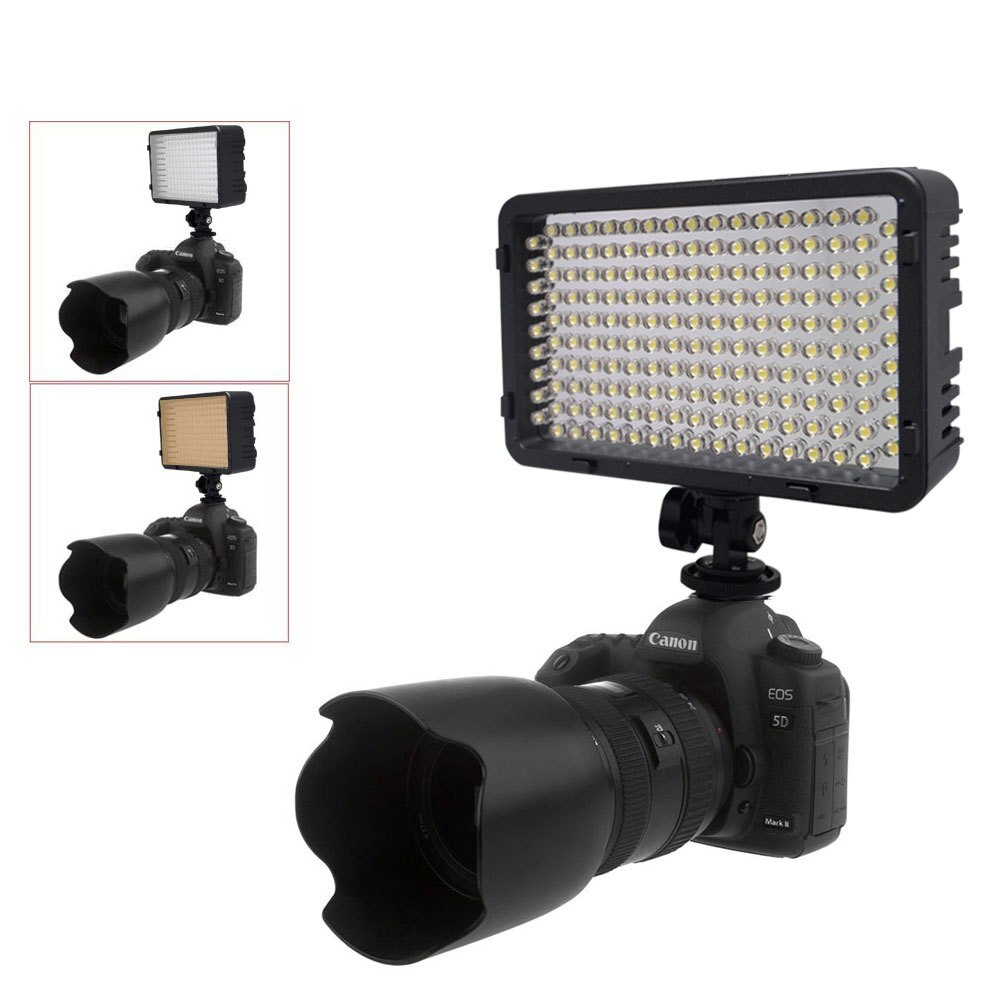 Mcoplus 130 LED-videoleuchte Fotografie Lampe für Kanon Nikon Sony Pentax Panasonic Samsung Olymp DV Kamera Camcorder VS CN-126