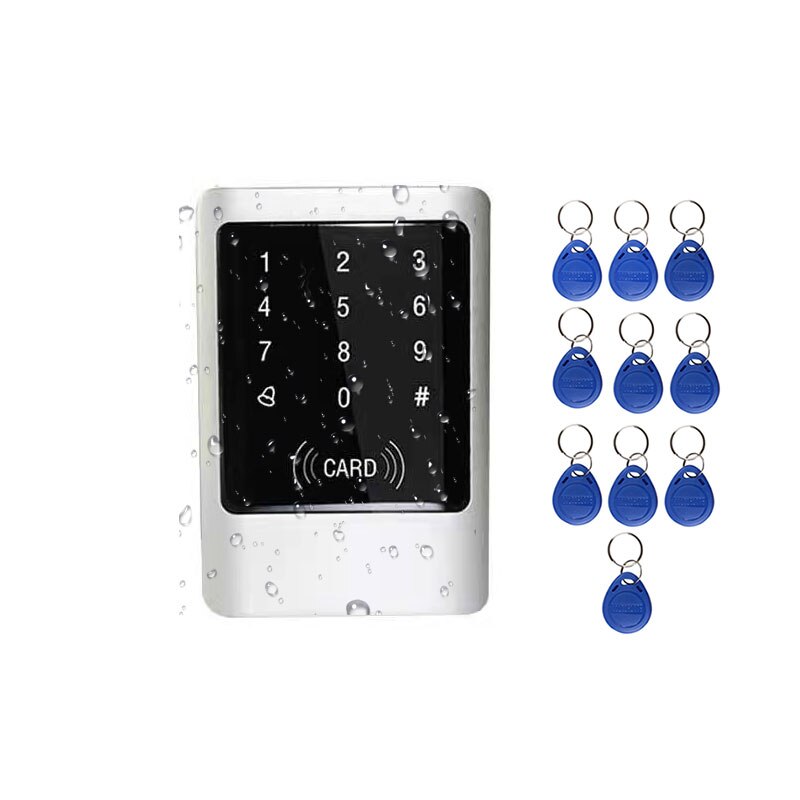 2000Users Metal Stainless Steel RFID Access Control Keypad IP68 Waterproof Outdoors Card Reader Security 12V/24V DC and AC: S688 Touch Keypad