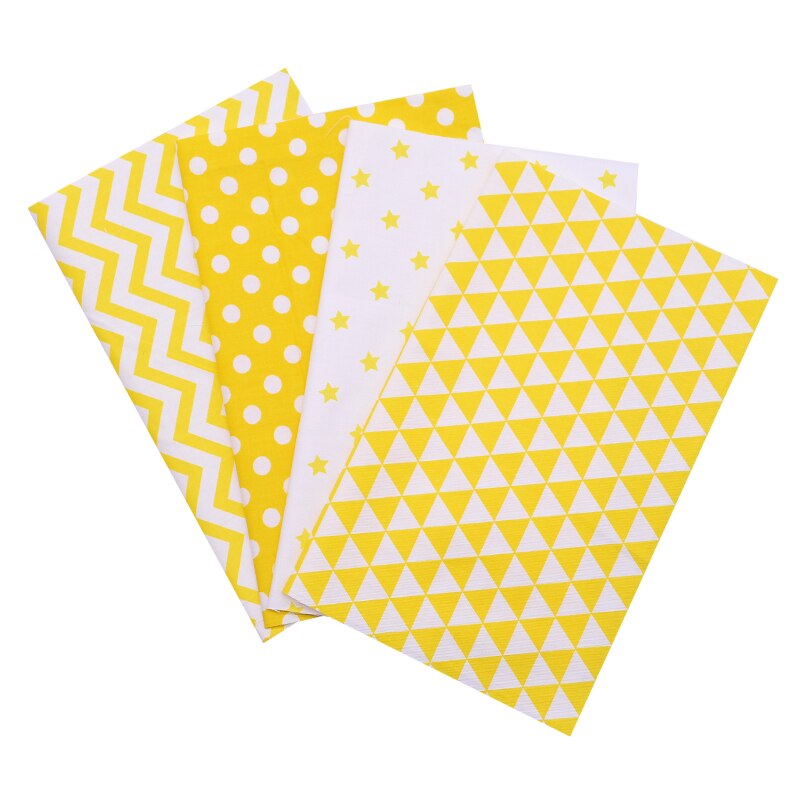 4Pcs 25x20cm Cotton Fabric Floral Print Mixed Style Handmade DIY Children Kids Sewing Patchwork Cloth Material: B07