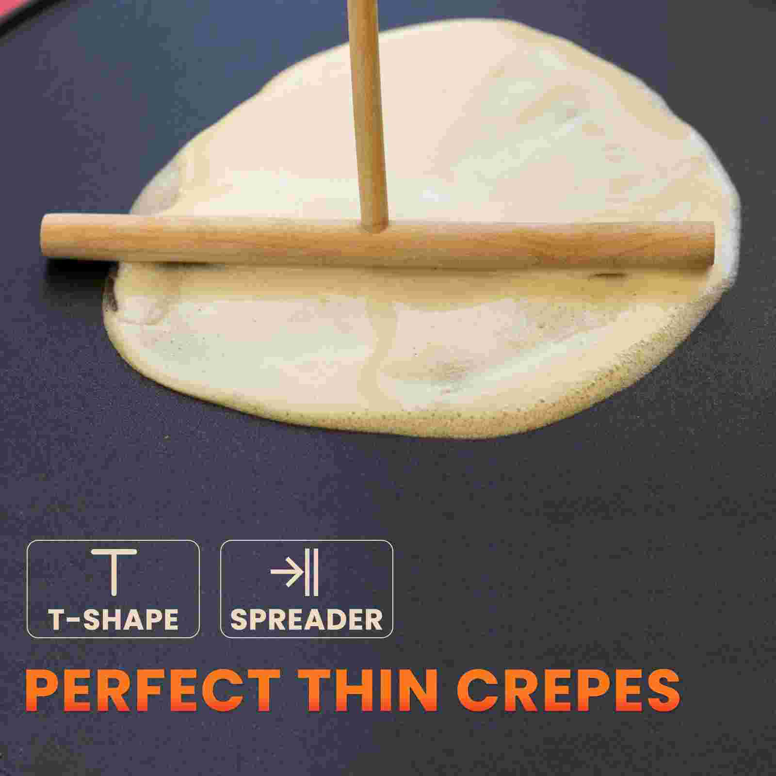 Crêpe Spreider Spatel Gereedschap Pannenkoek Houten Gebruiksvoorwerpen Verspreiden Koken Hark Draaier Maken Schraper Maker Pannenkoeken Zet Boter