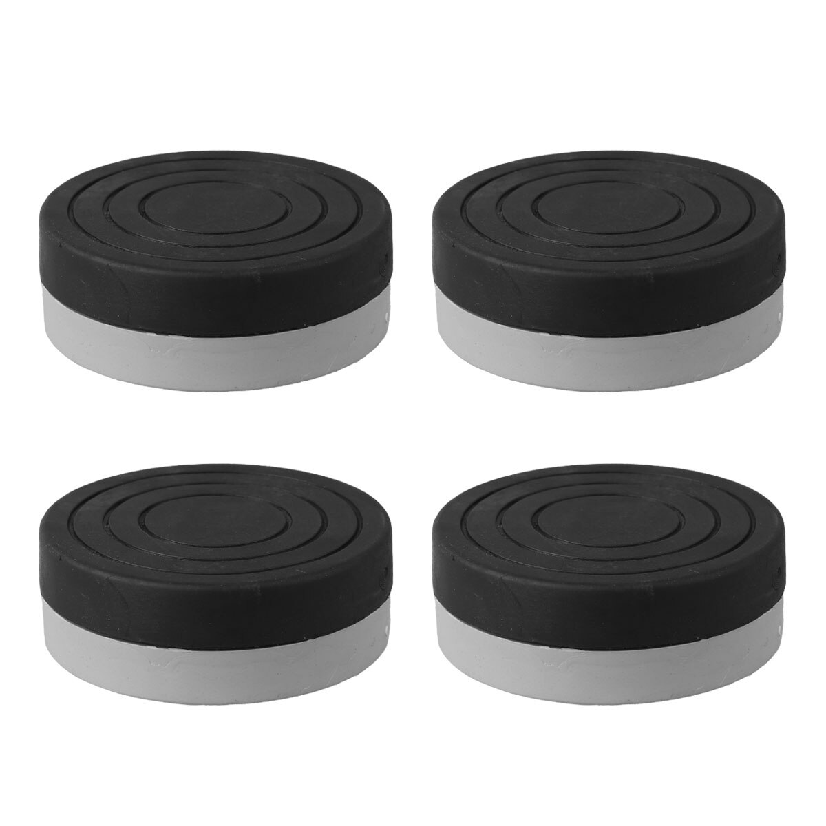 4Pcs Wasmachine Anti-Vibratie Pads Droger Meubels Koelkast Antislipmatten Verhogen Hoogte Voeten Floor Protectors mat: Black Grey