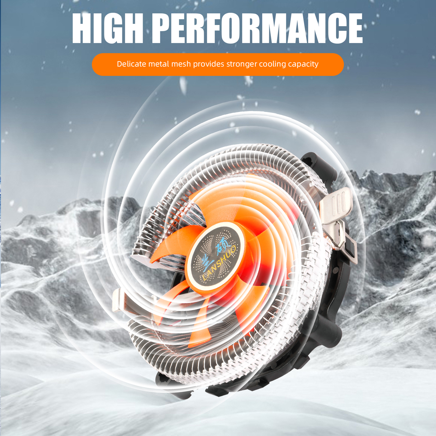 Long Service Life Super Quiet Computer PC CPU Cooler Cooling Fan Heatsink for LGA775 1155 AMD AM2 AM3 754