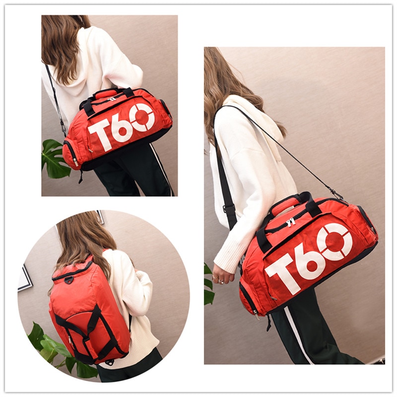 Sac de sport T60 hommes femmes Fitness formation sacs à dos multifonctionnel voyage/bagages épaule sacs à main étanche Gym sacs de sport