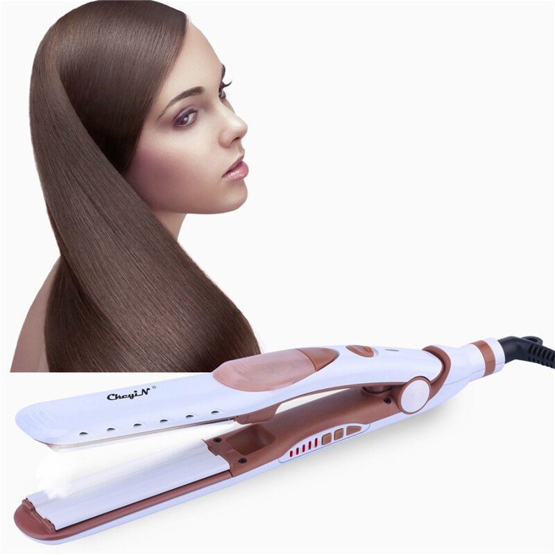 Vapor Hair Straightener Tourmaline Ceramic Steam Flat Iron Fast Heat Hair Styling Tool Steampod Hair Straightener 0