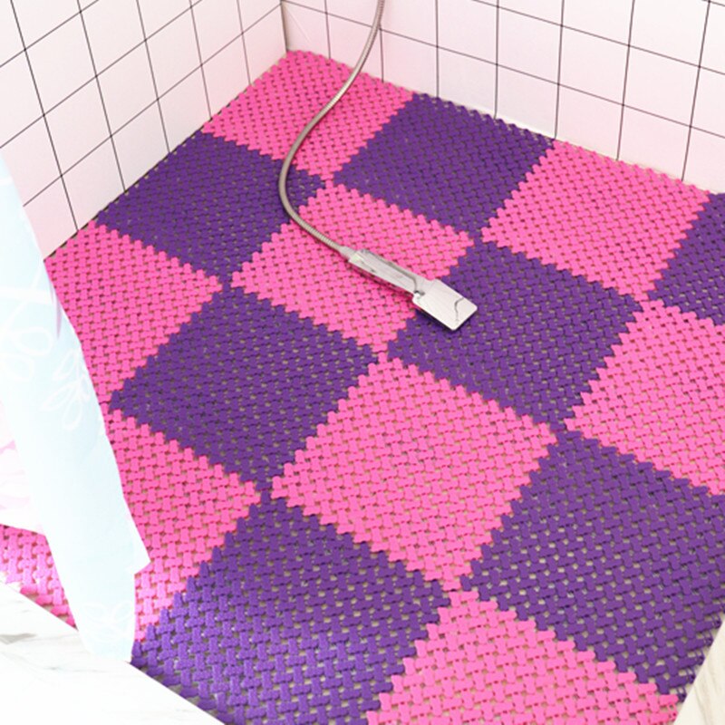 PVC free spline anti-skid waterproof mat bathroom anti-skid mat shower room anti skid mat set bath mat decoration