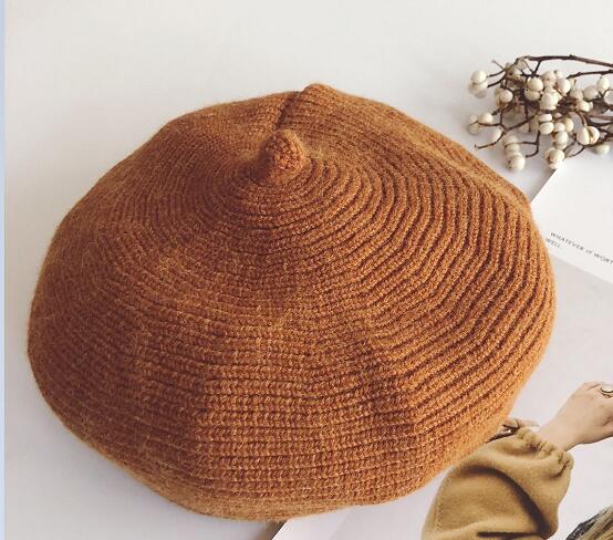 Chapéu do bebê beret 48-52 cm, crochê, malha, chapéu, bebê, bonnet, menina, menino, adereços de fotografia nib97261: Color 7