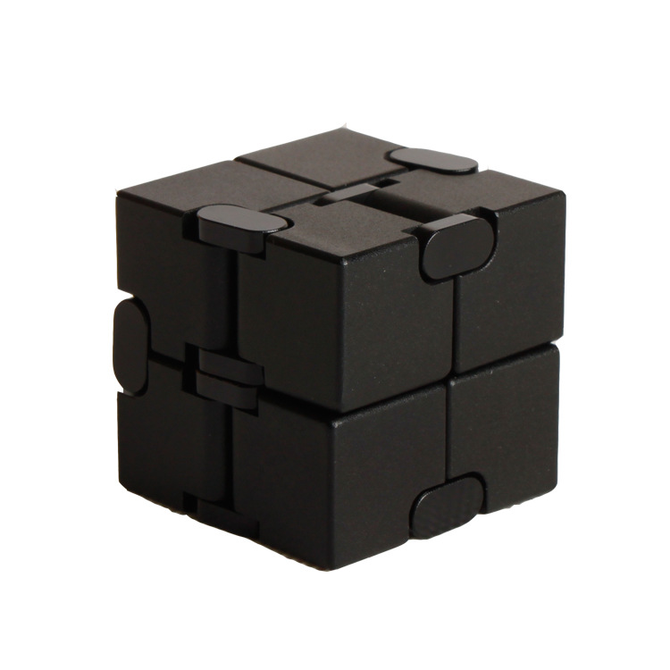 Inifinity Cube Flip Unlimited Aluminum Alloy Magical Cubes Flip Pocket Squares Anxiety Relief Toy Fidgeting Cube: C