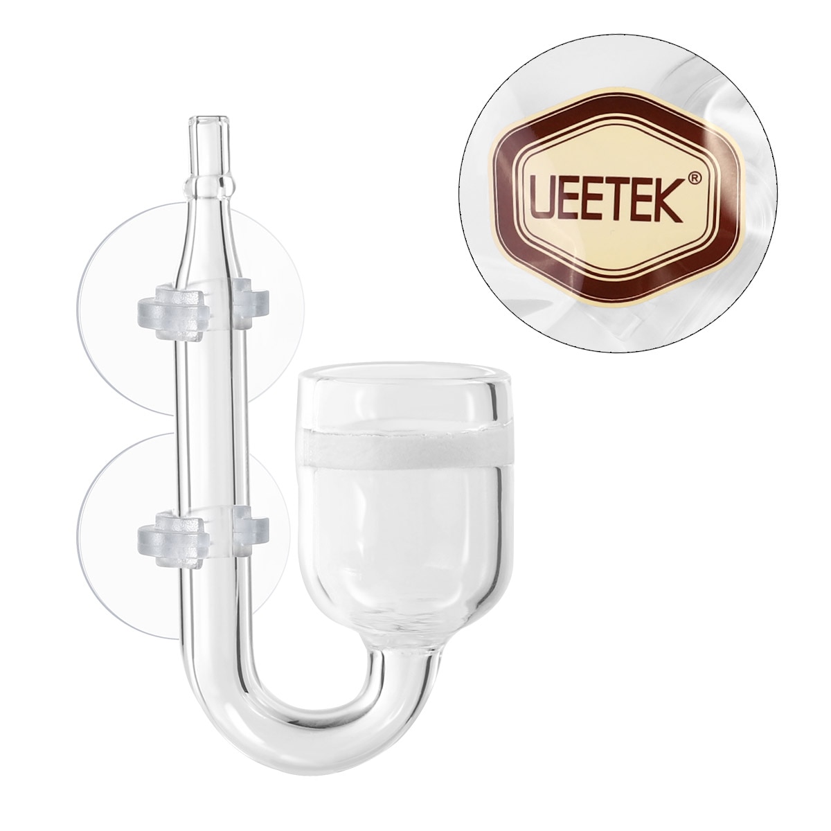 1 Pc CO2 Diffuser Met Zuignap CO2 Regulator Aansluiten Supply Voor Aquarium