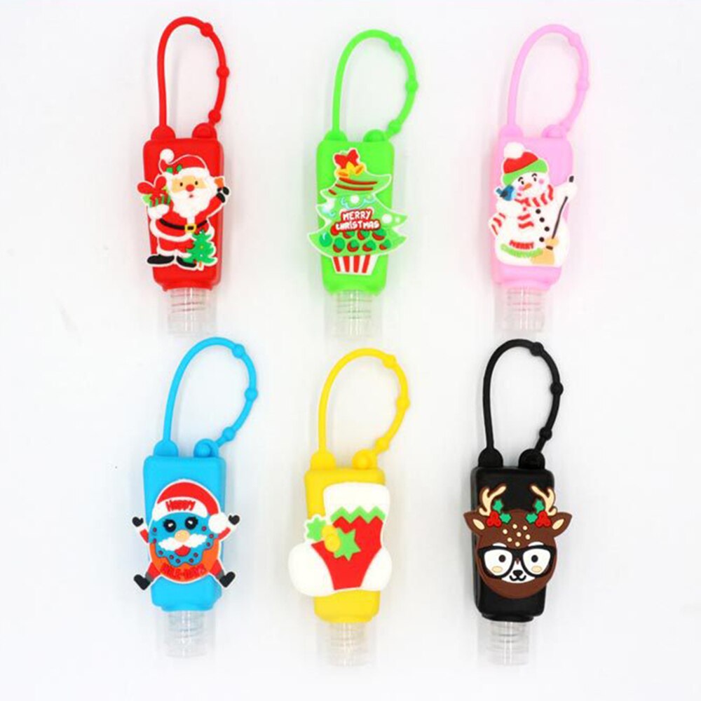 Mini Sanitizer Gel Houder Hervulbare Hand Gel Dispenser Met Sleutelhanger Mini Desinfectie Houder Voor Kinderen School Xmas Hallowee: 5