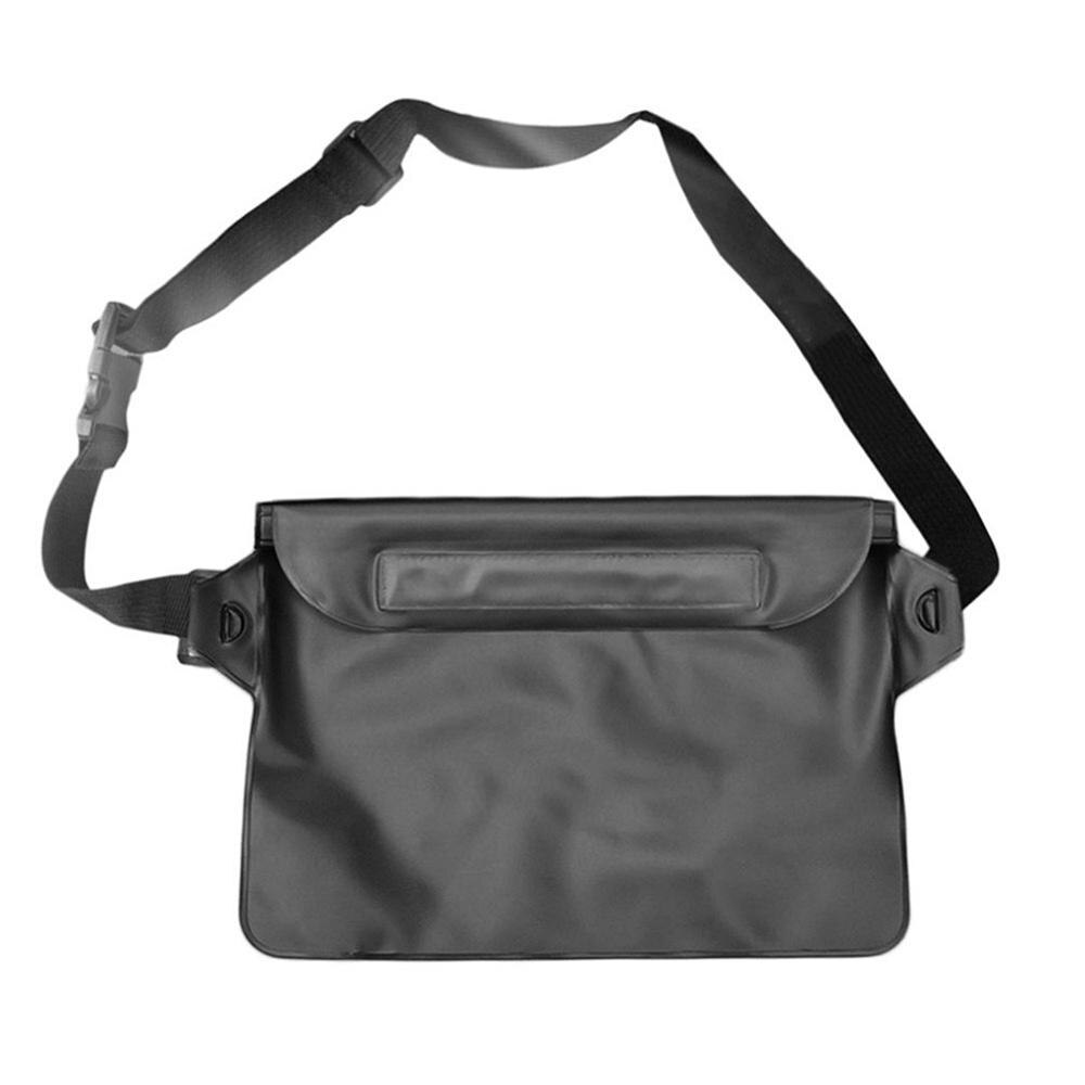 Wasserdichte Ski Drift Tauchen Schwimmen Tasche Unterwasser Beutel Telefon fallen Trockenen Schulter Taille Pack Tasche Tasche Beutel für iphone: Schwarz