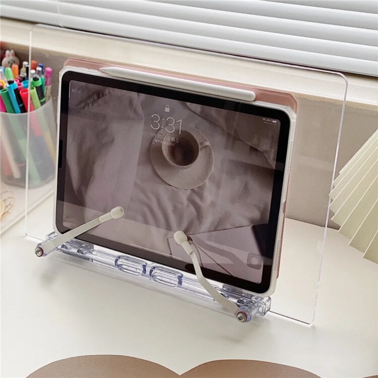 Kawaii Multifunctionele Tablet Stand Transparant Acryl Houder Voor Ipad Stand Reading Boek Stand Houder Voor Ipad Accessoires: Default Title