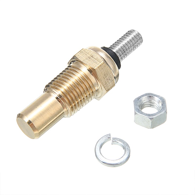 Sensor de temperatura del agua Auto Universal para coche Sensor de temperatura del agua emisor temperatura 1/8 NPT Sensor Indicador de emisor eléctrico rango 0 a 150 Celsius