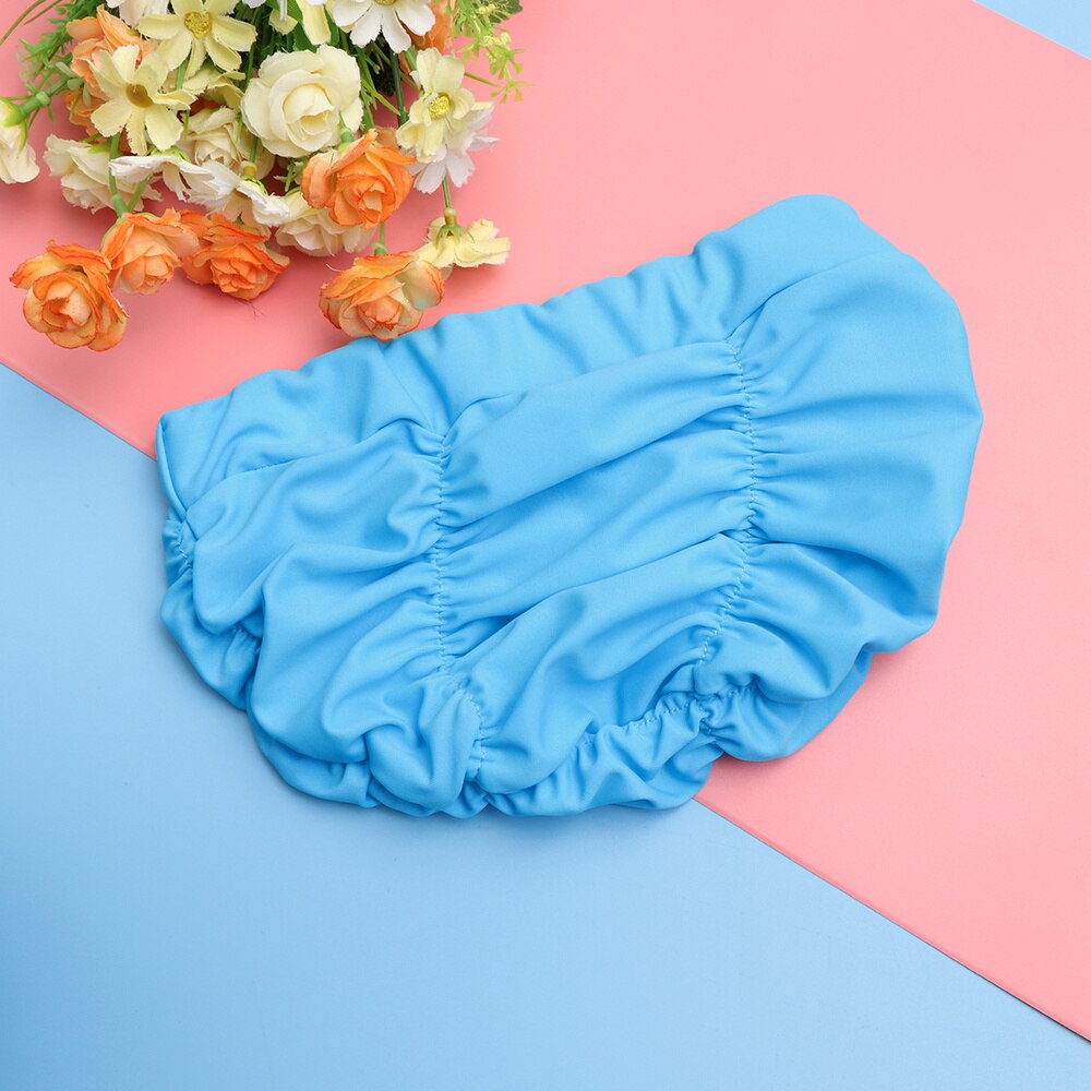 1pc badmutsen praktische geplooide elastische premium badmuts badmuts voor meisjes: Foto 1