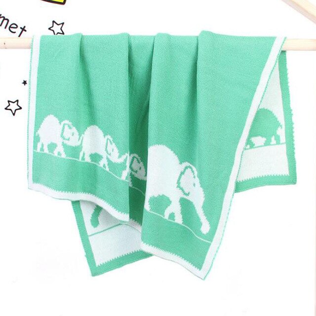 Couverture de noël en tricot pour bébé garçon et fille, édredon pour -né, vêtements à tenir, collection automne-hiver: 82W371 Green