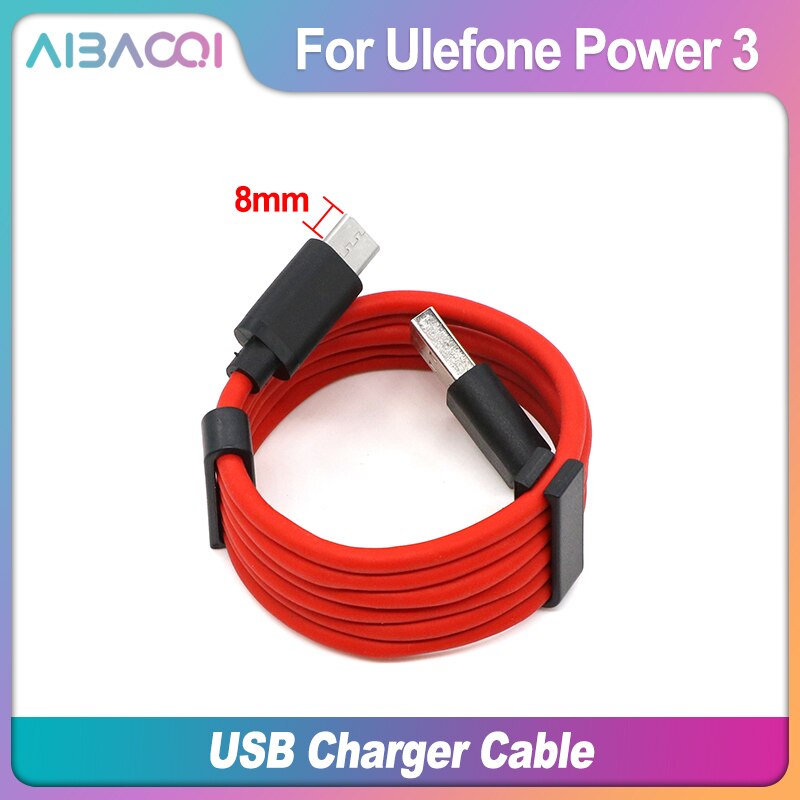 adaptador de CA Original, Cargador rápido 3,0, cargador de viaje Adaptador de enchufe de la UE + Cable USB DC 5V 7V 9V 2A para Ulefone Power 3/Power 3S: USB Cable