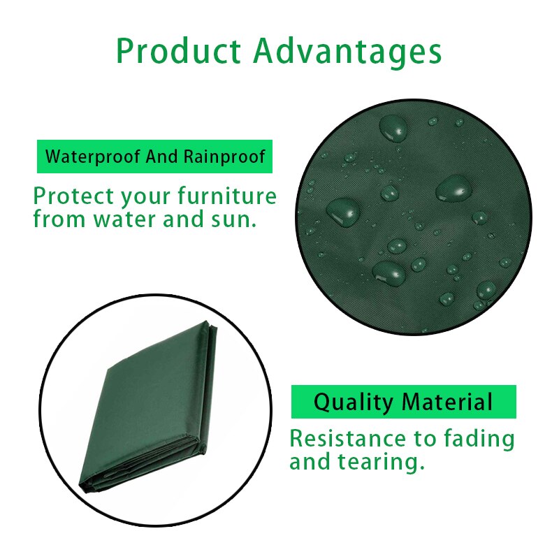 6 sizes Waterproof Outdoor Garden Furniture Cover Dust Cover Covers for Wicker Protection Set Table Lounge Patio Rain Snow