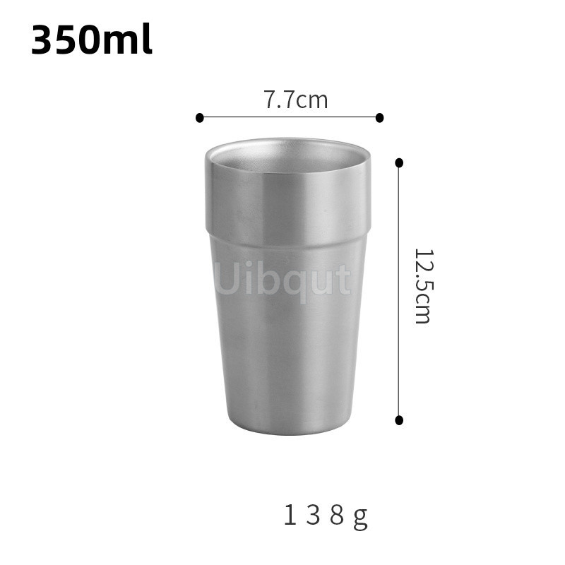 304 Dikke Dubbele Wand Roestvrij Staal Bier Mok Voor Thee Koffie Cup Drink Ware Warm Water Mok Gouden Koffie Cup Set Kopjes En Mokken: WIT