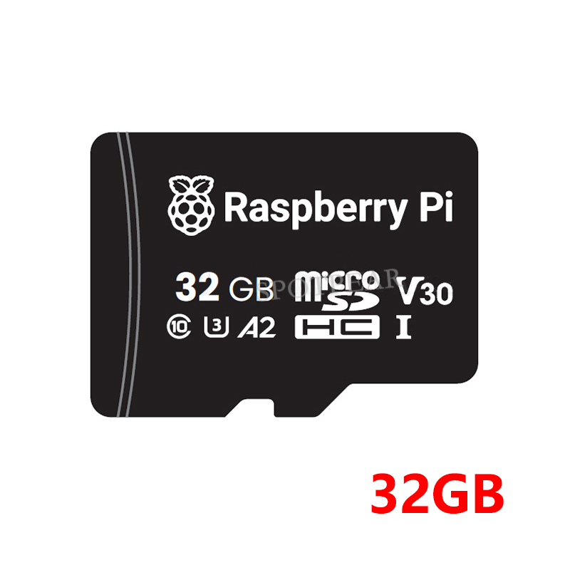 Raspberry pi officiellt original sd tf-kort 32gb/64gb: Grå