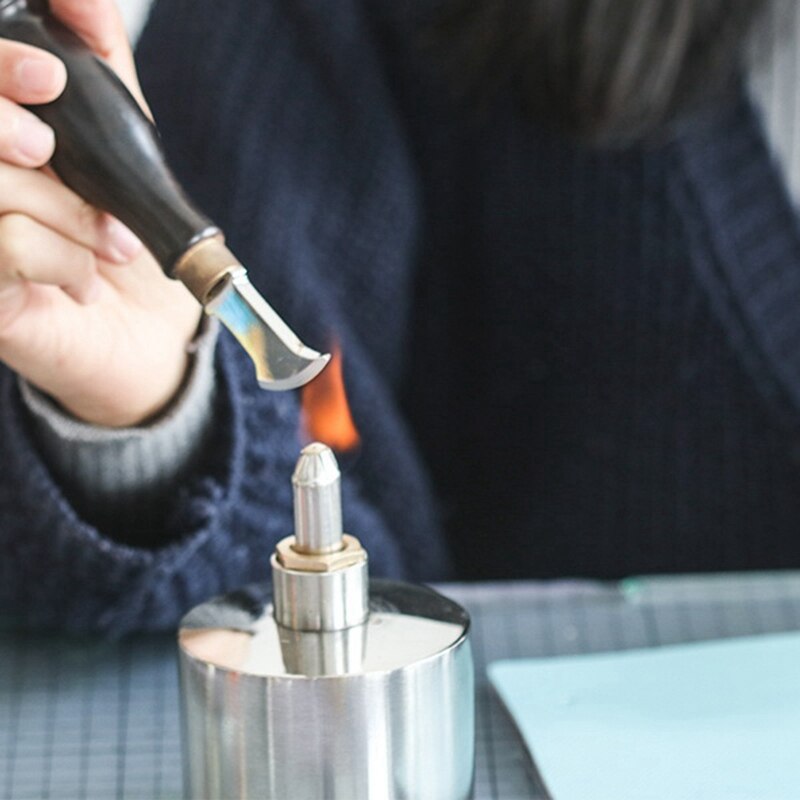 Leather Edge Creaser 2.5mm Leather Edge Creasing Tool Stainless Steel Edge Marking Leather Craft Black Wood Handle Tools