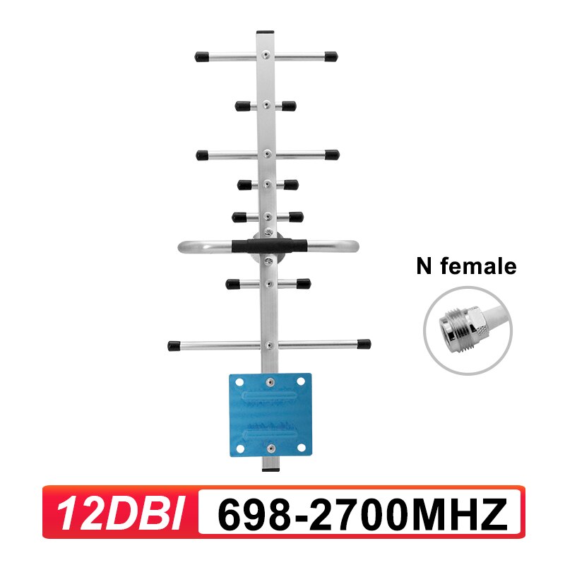 2G 3G 4G Yagi Antenne 12dbi N Sma Mannelijke Outdoor Antenne Voor Mobiele Telefoon Signaal Booster Versterker Repeater gsm Umts Lte Lintratek 6: 12dbi 698-2700mhz