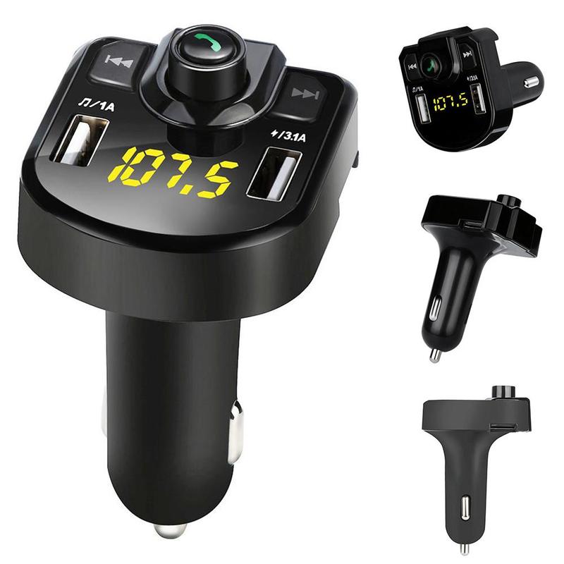 Handsfree auto bluetooth 4.0 fm lähetin autolaturi dual usb adapter auto  mp3 player langaton audio vastaanotin