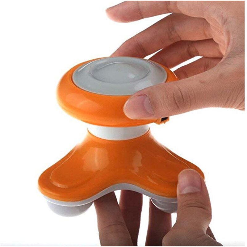 Mini Electric Handled Wave Vibrating Massager USB Battery Full Body Massage Neck Waist Back Shoulder Massage