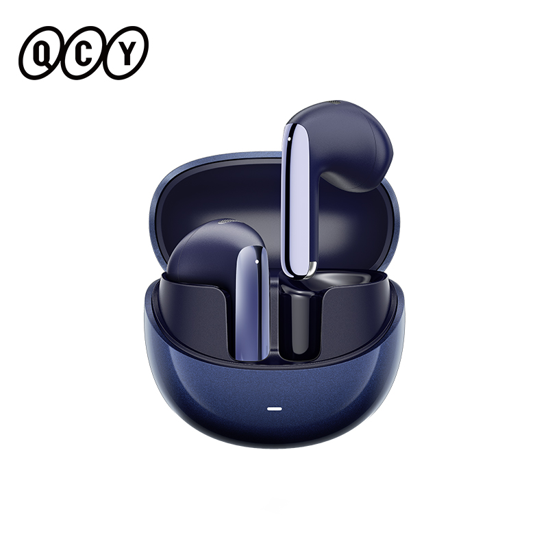 QCY HT10 AilyBuds Pro+ Hybrid ANC Kabellose Kopfhörer Hi-Res Audio mit LDAC 6 Mikrofone AI HD Call Headset Dual Connection Ohrhörer: Blau