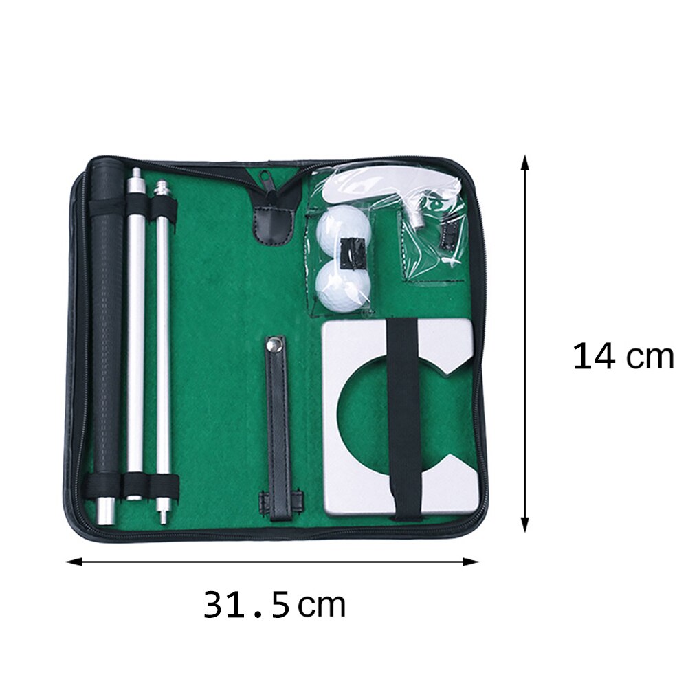 Portable Golf Putter Putting Set Kit For Indoor Outdoor Training Practice With Putter 2pcs Balls Putting Cup Golf Tool