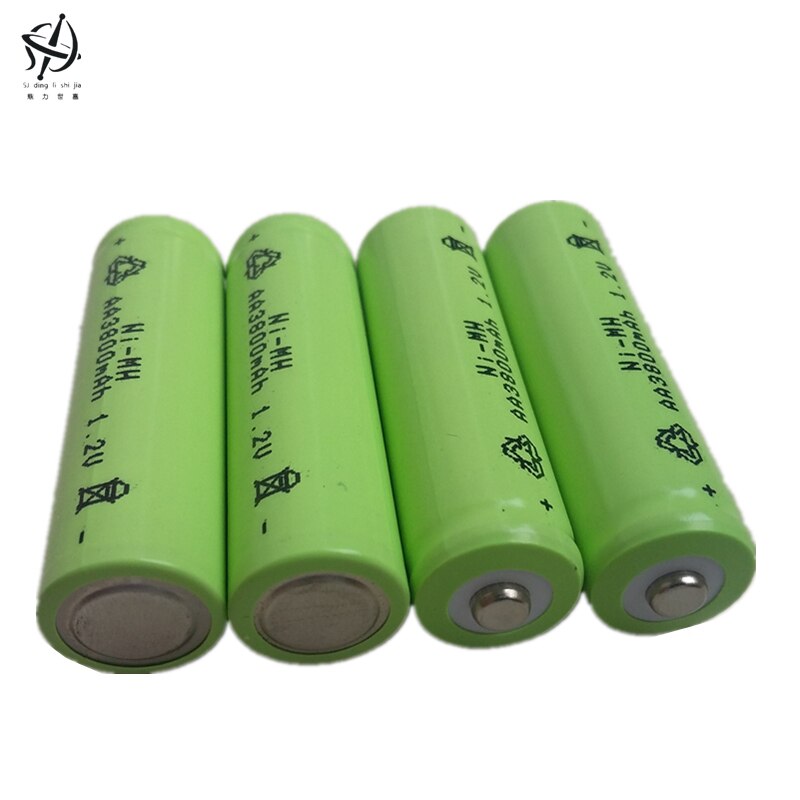 DING LI SHI JIA 12 pièces AA 3800 mAh 1.2 V Quanlity Rechargeable Batterie NI-MH 1.2 V Rechargeable 2A Baterias bateria