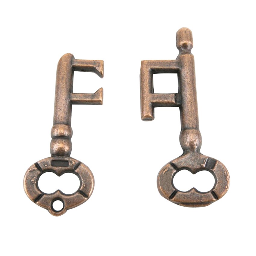 Key Lock Puzzel Vintage Classic Metal Brain Teaser IQ Test Speelgoed voor Volwassenen Kinderen leren onderwijs speelgoed