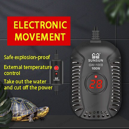 Aquarium Fisch tank isolierung stange temperatur control automatische konstante temperatur turtles schildkröte heizung für heizung