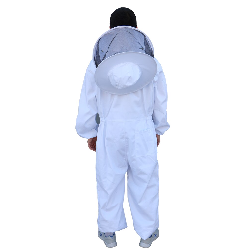 Beefun Beekeeping Suit Full Body Veiled Clothing White Protective Clothing With Hat Apiculture Bee Suits