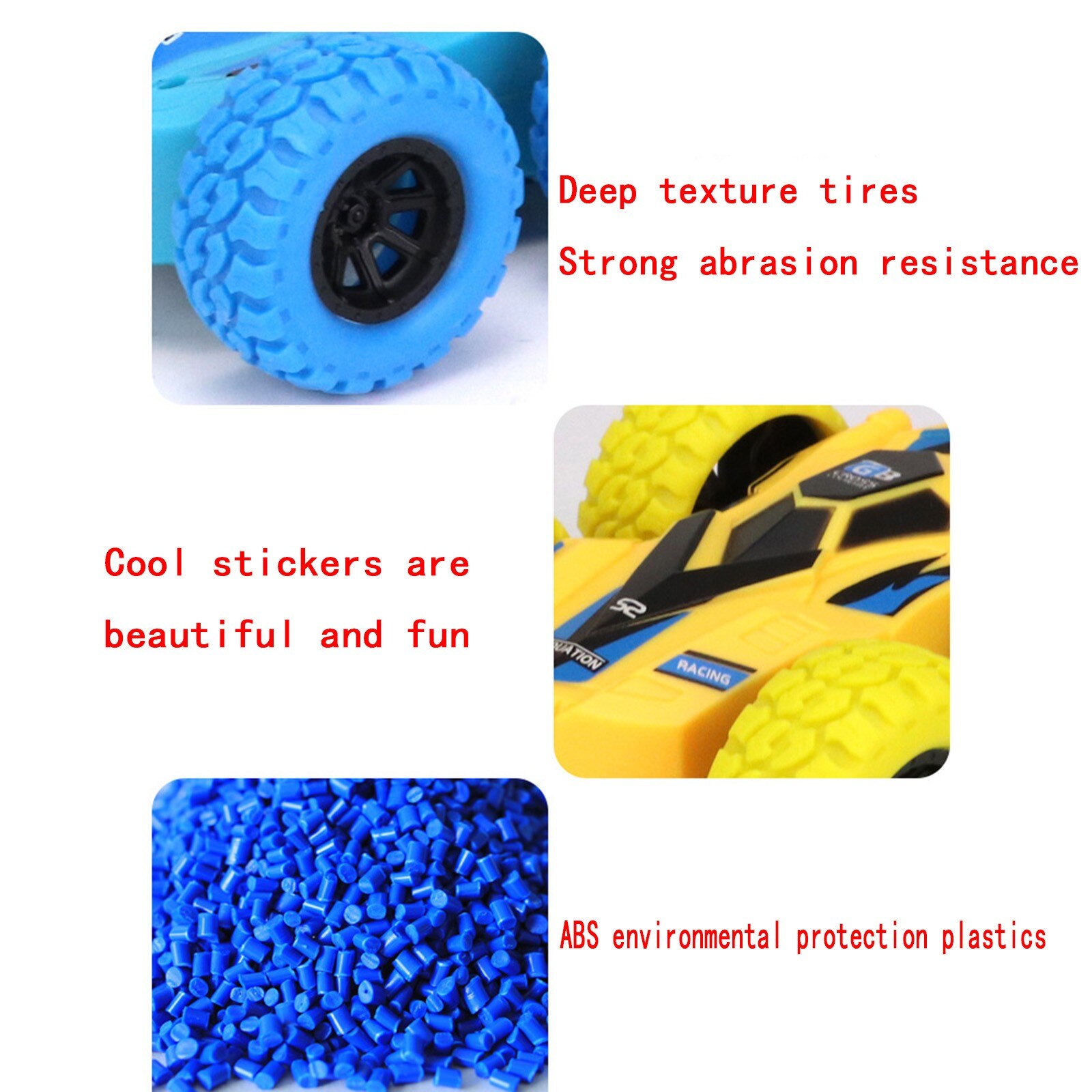 Double-sided Inertial Car 360-degree Rotating Cross-country Stunt Toy