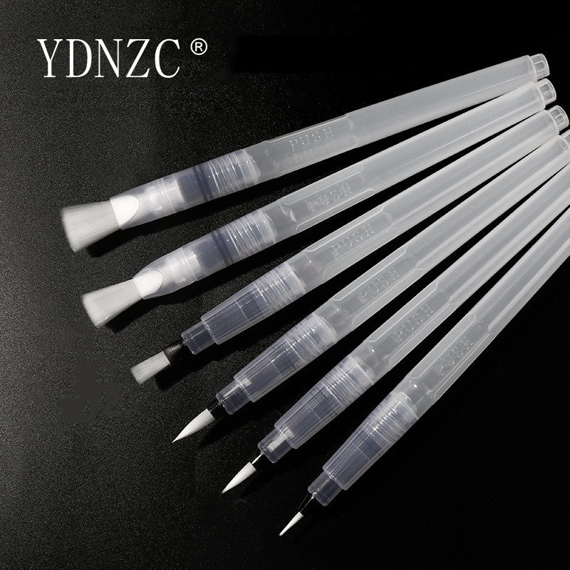 YDNZC Kwast Hervulbare Aquarel Borstel Pen Professionele Water Borstel Pen Water Inkt Opslag Brush Marker Art Briefpapier