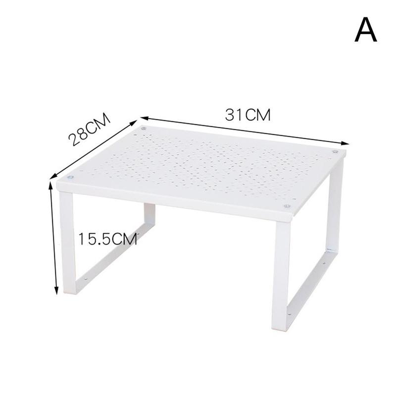 Étagère de rangement, organiseur de placard, pour la cuisine, organiseur de placard, pour l'espace de garde-robe décoratif, économie d'étagère S1C4: A