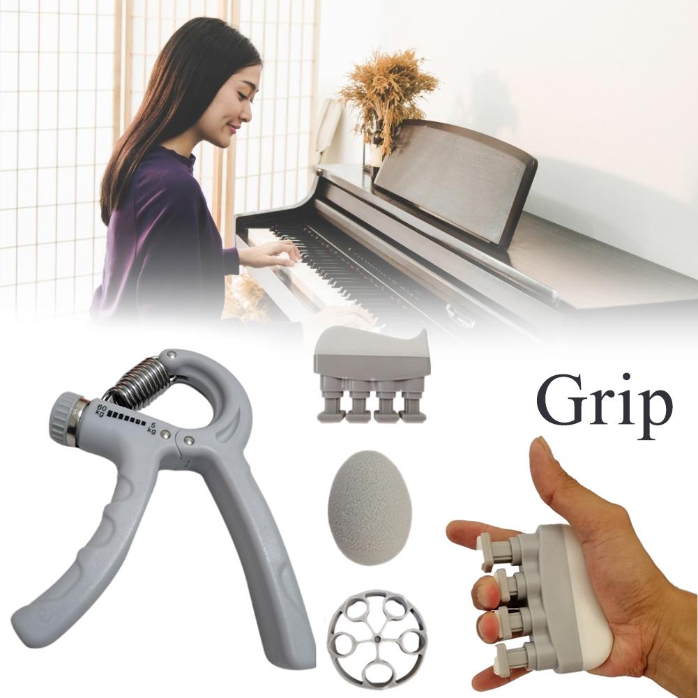 Hand Grip Strengthener Forearm Grip Workout Kit Grip Training Kit Adjustable Hand Gripper Finger Exerciser