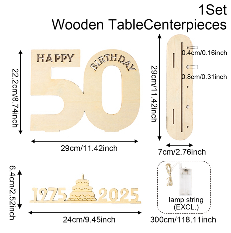 Numeri portato in legno con luci Insegna fai-da-te illuminata per artigianato artistico Decorazioni per feste di compleanno fai-da-te di età 18 30 40 50 60 Decorazioni in legno: Menta Verde