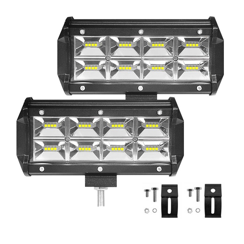 Work Light 96W 7 inch Light Bar Led working light 12v 24V for Tractor Boat Offroad Truck 4x4 SUV ATV Spotlight Driving Lights