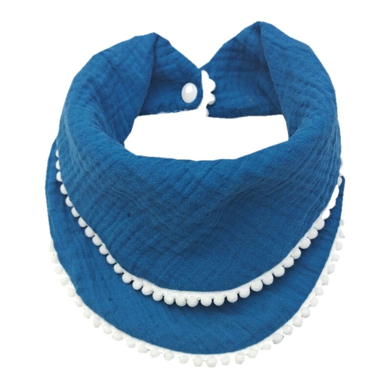 Pasgeboren Baby Slabbetjes Katoen Kwastje Speeksel Voeden Handdoek Dubbele Laag Driehoek Sjaal Bandana Bib Jongens Meisjes Slabber Absorberende Doek