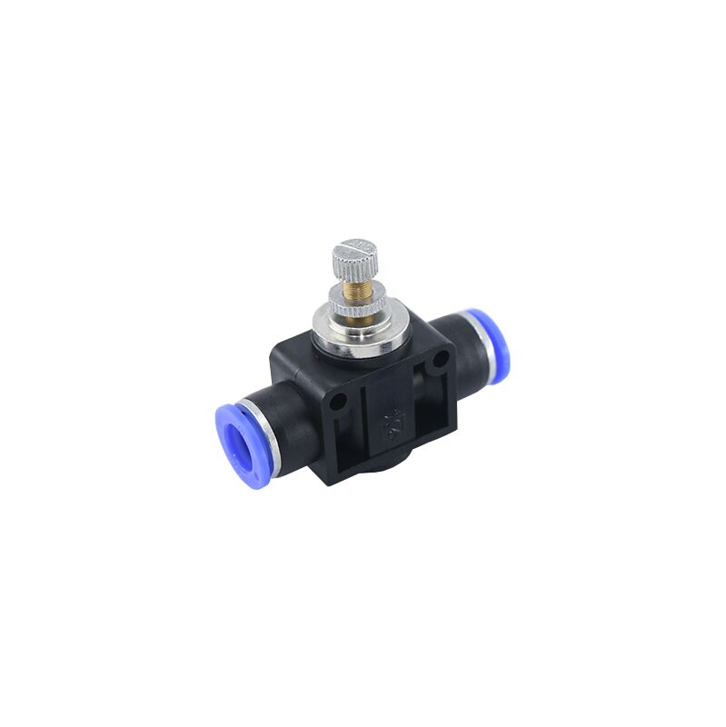Blue connector Pneumatic component Air pipe Quick-connect connector Restriction valve LSA Pipeline throttle valve LSA-4 6 8 10