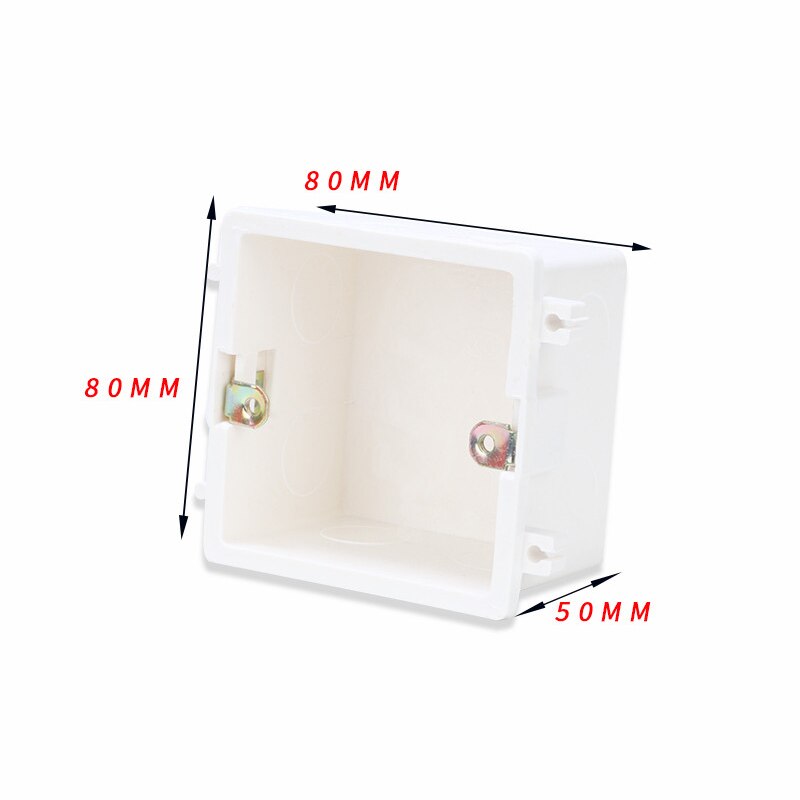 Decorating Junction Box Type 86 Splicing Cassette Hiding Stash Junction Box Wall Switch Socket Bottom Box Universal: White