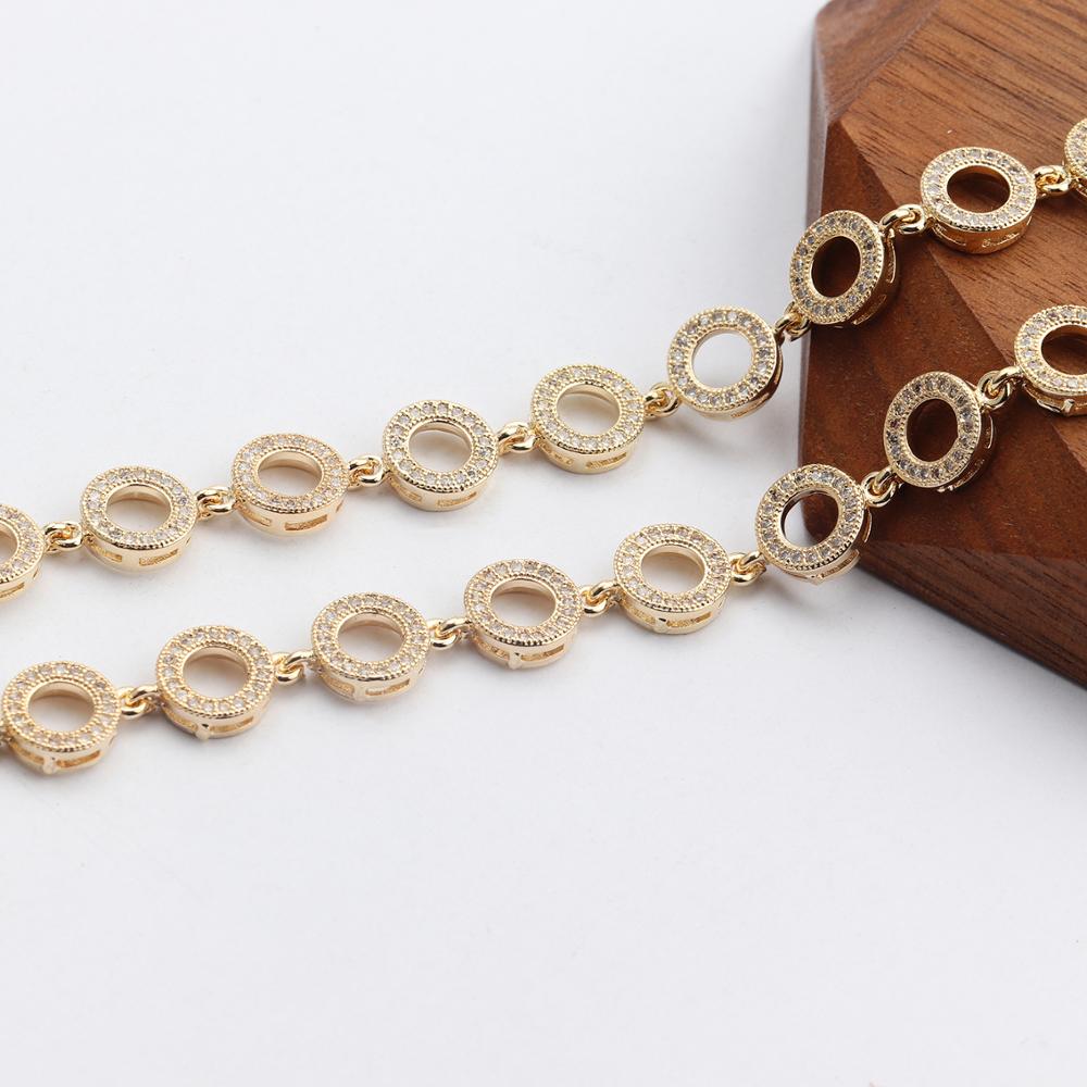 GUFEATHER M700, schmuck zubehör, 14k gold überzogen, diy ketten, zirkon, charme, hand made, kupfer metall, schmuck machen, 20 cm/lot