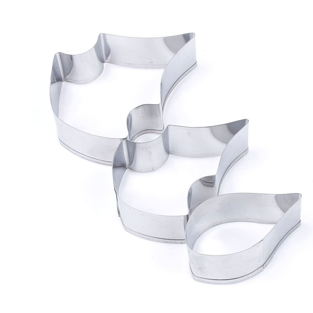 3 Stks/set Rvs Poinsettia Bloem Cookie Set Cutter 3D Fondant Sugarcraft Biscuit Bakvorm Taart Decoreren Gereedschappen