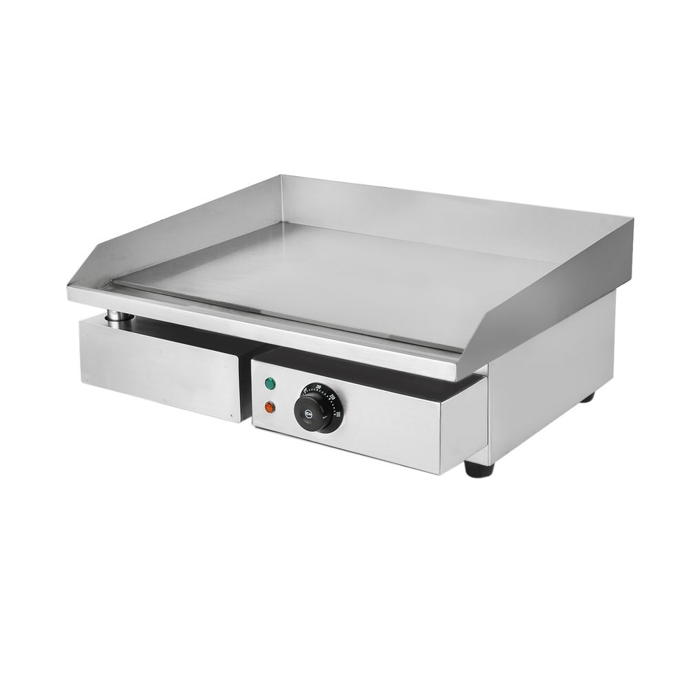 Commercial Electric Grill 1500W Electric Food Oven Stainless Steel Restaurant BBQ Grill Desktop Steak Machine US Plug
