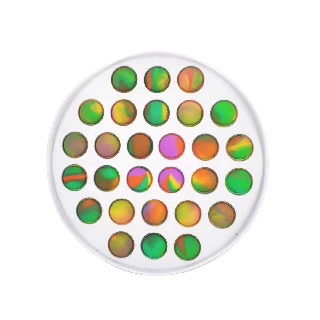 Regenbogen Pop Zappeln Reliver Stress Spielzeug Regenbogen Push Es Blase Anti-Stress-Spielzeug Erwachsene Kinder Sensorischen Spielzeug: K