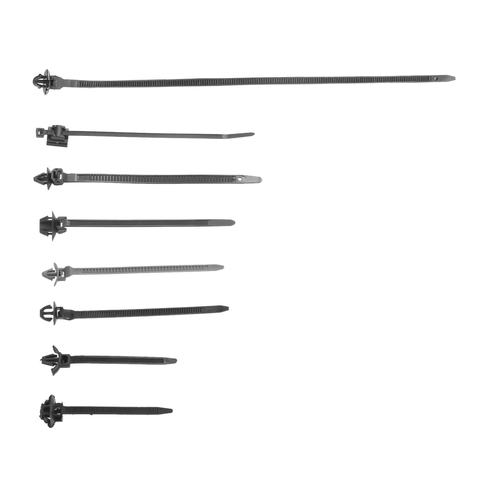 30Pcs Car Fixed Push Mount Wires Tie Cable Fastening Bundled Wire Band Cable Wire Tie Wrap Zip Ties Self Locking Nylon Cable Tie