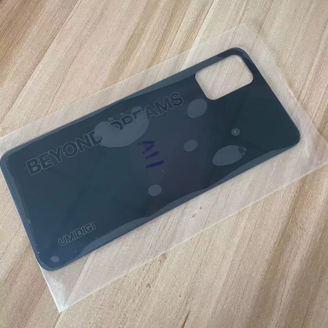 Voor Umidigi A11 Batterij Cover Terug Glas Cover Voor Umidigi A11 Back Cover Glas Achterpaneel Beschermende Shell: Black